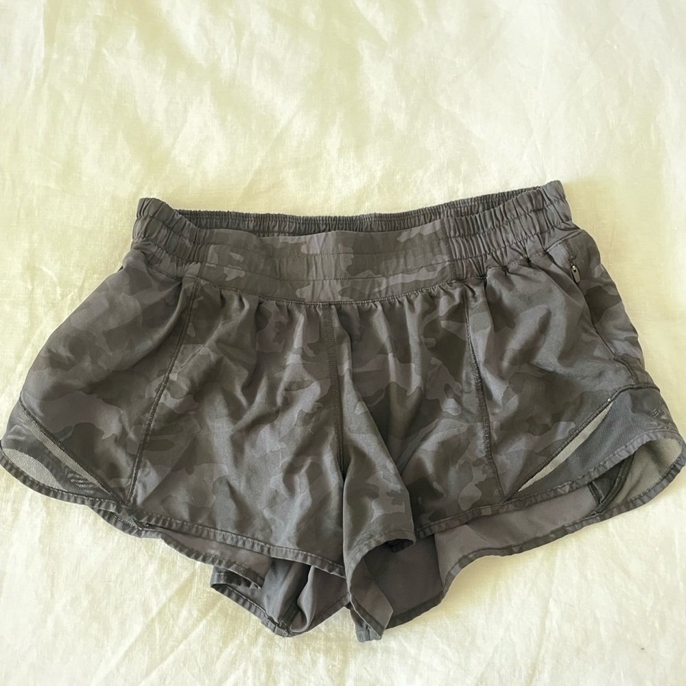 Lululemon Camo Hotty Hot shorts